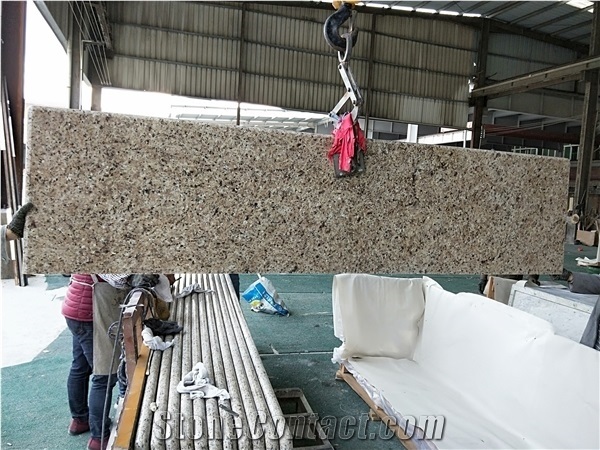 Giallo Ornamental Granite Kitchen Countertops