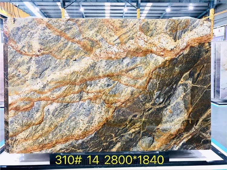 Gold Louis Granite Big Slabs & Tiles On Stock