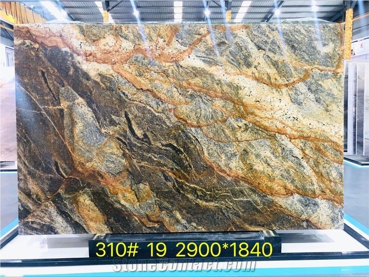 Gold Louis Granite Big Slabs & Tiles On Stock