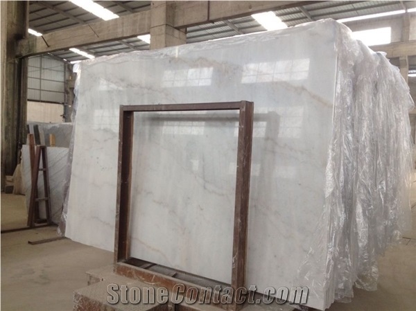 Hot Sale! Guangxi White Marble Tiles & Slabs 3Patterns