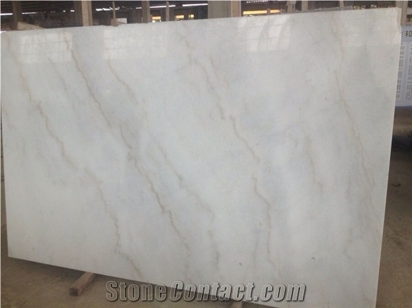 Hot Sale! Guangxi White Marble Tiles & Slabs 3Patterns