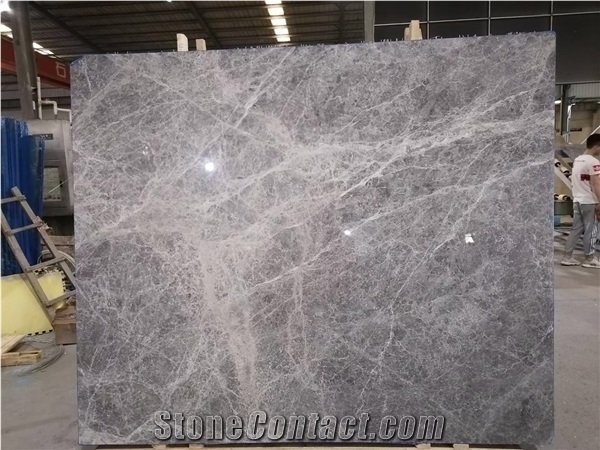 Hot Sale!  Polished Hermes Silver Grey Marble Slabs& Tiles