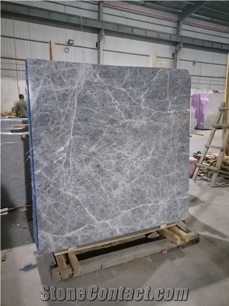 Hot Sale!  Polished Hermes Silver Grey Marble Slabs& Tiles