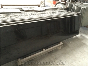 Mongolia Black Granite Slabs And Tiles, Customer Design