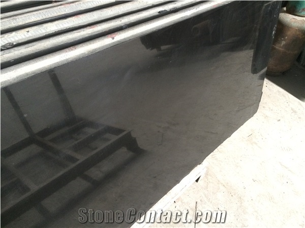 Mongolia Black Granite Slabs And Tiles, Customer Design