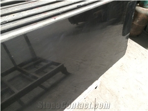 Mongolia Black Granite Slabs And Tiles, Customer Design