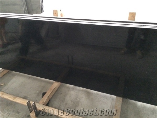 Mongolia Black Granite Slabs And Tiles, Customer Design