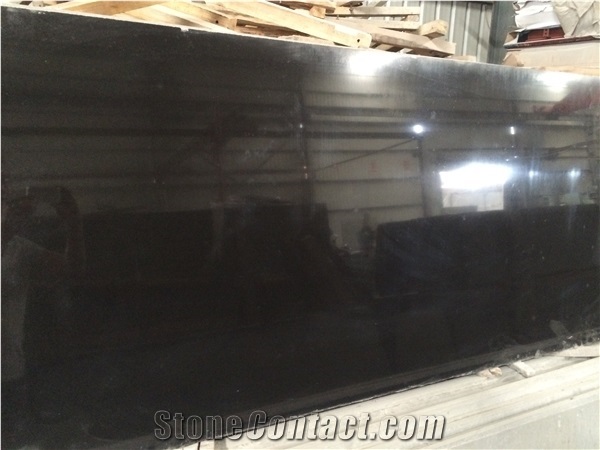 Mongolia Black Granite Slabs And Tiles, Customer Design
