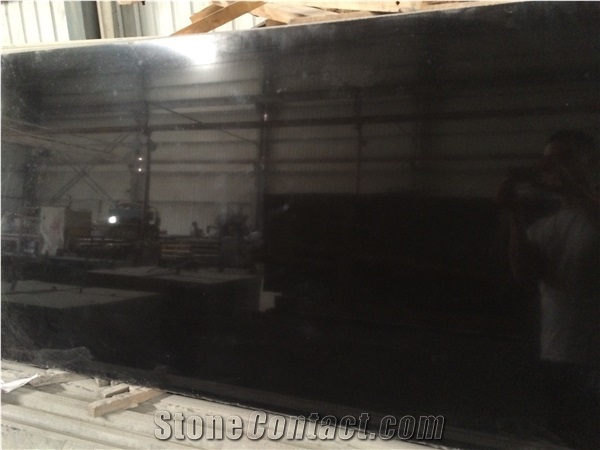 Mongolia Black Granite Slabs And Tiles, Customer Design