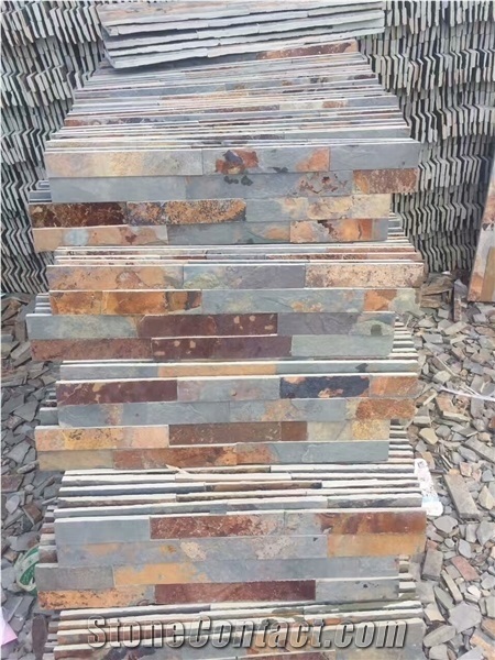 Slate Black&White&Rustystone, Feature Cladding,Culture Stone