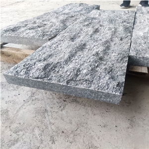 Nero Santiago Granite Split Face Stone, Mushroom Wall Tiles