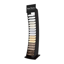 Customize Wood Floor Quartz Stone Display Stand Tower