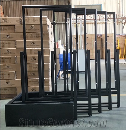 Huge Slab Horizontal Rotating Display Stand Rack