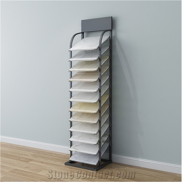 Metal Floor Display Rack For Tile And Stone