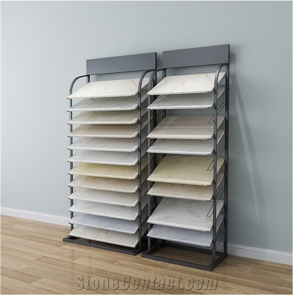 Metal Floor Display Rack For Tile And Stone