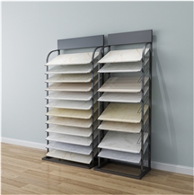 Metal Floor Display Rack For Tile And Stone