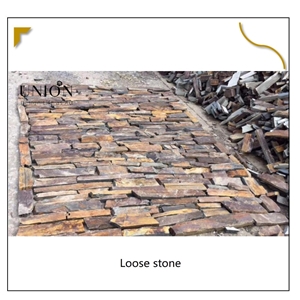 UNION DECO Multicolor Slate Loose Stack Ledge Stone Cladding UNION DECO Multicolor Slate Loose Stack Ledge Stone Cladding