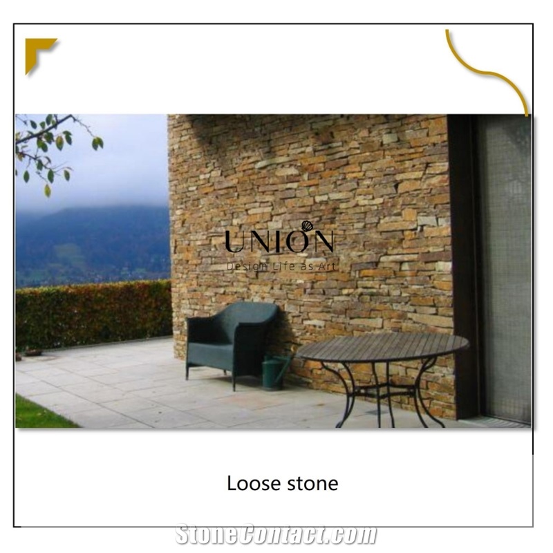UNION DECO Multicolor Slate Loose Stack Ledge Stone Cladding