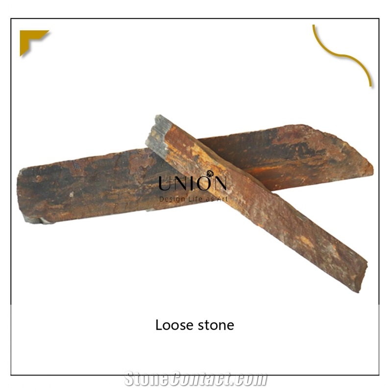 UNION DECO Multicolor Slate Loose Stack Ledge Stone Cladding