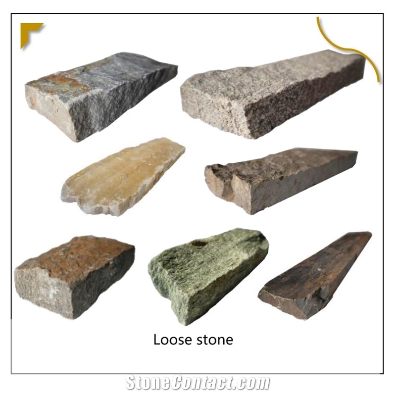 UNION DECO Multicolor Slate Loose Stack Ledge Stone Cladding