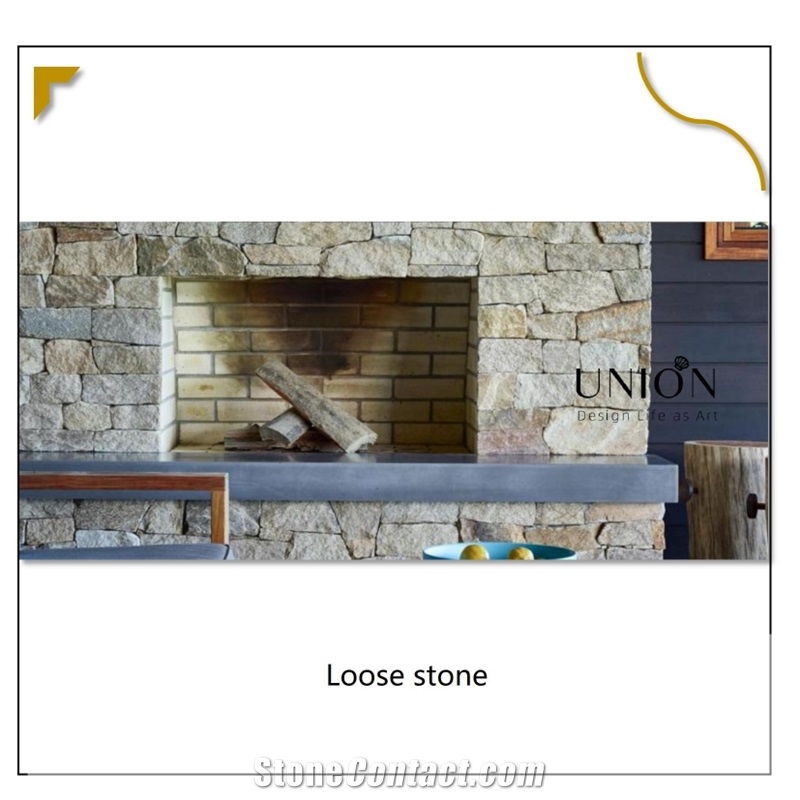 UNION DECO Natural Quartzite Loose Stone Veneer And Corner