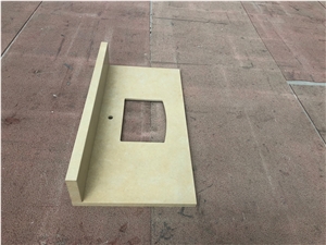 Halila Beige Limestone Bath Countertops