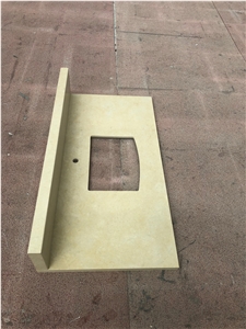 Halila Beige Limestone Bath Countertops