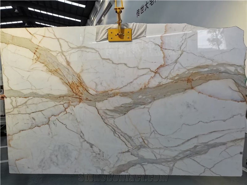 Calacatta Gold Marble Slabs, Calacatta Oro Marble Floor Tiles