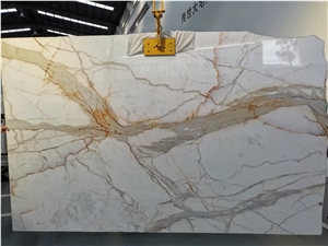 Calacatta Gold Marble Slabs, Calacatta Oro Marble Floor Tiles