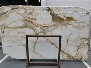 Calacatta Gold Marble Slabs, Calacatta Oro Marble Floor Tiles