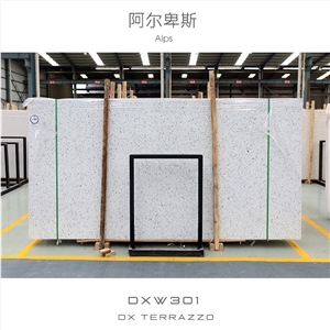 Alps White Terrazzo Slabs&Tiles