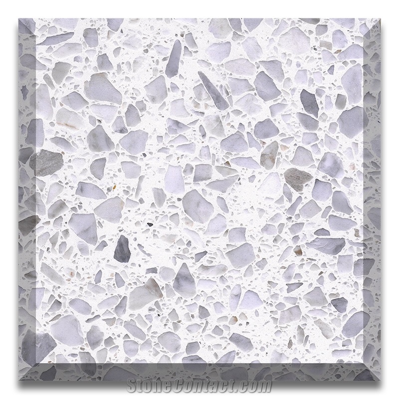 Alps White Terrazzo Slabs&Tiles