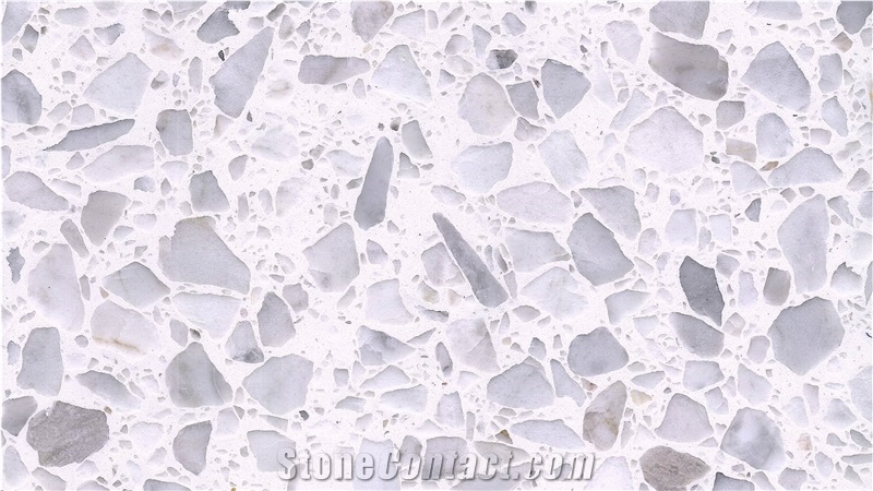 Alps White Terrazzo Slabs&Tiles