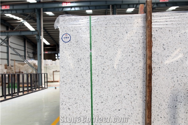 Alps White Terrazzo Slabs&Tiles