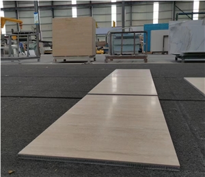 Beige Travertine Honeycomb Stone Panels
