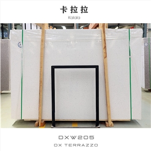 Carrara White Terrazzo Polished Slabs