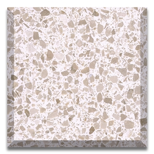Cream Color Artificial Stone Terrazzo Tiles