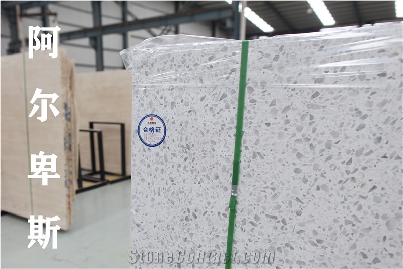 Pupula White Terrazzo Pattern For Decoration
