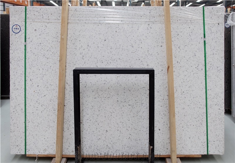 Pupula White Terrazzo Pattern For Decoration