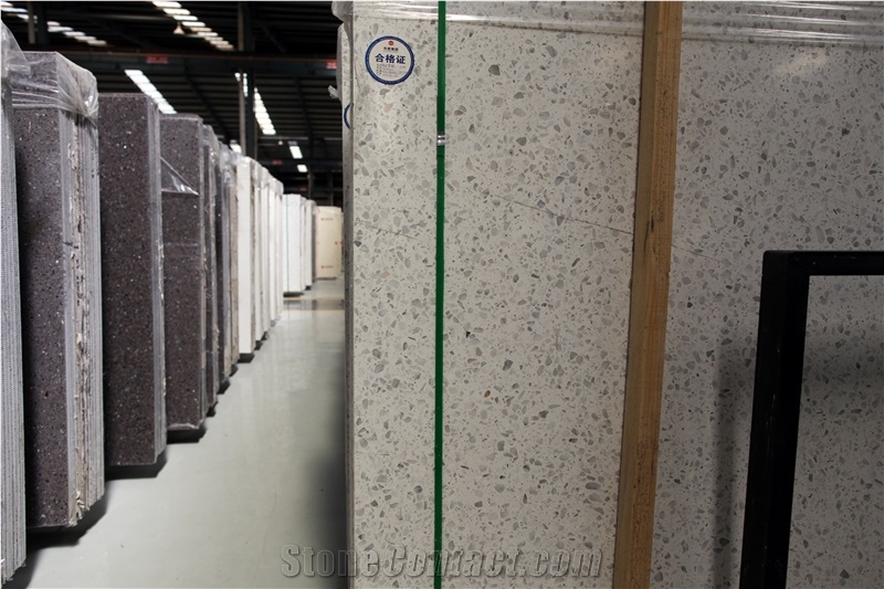 Pupula White Terrazzo Pattern For Decoration