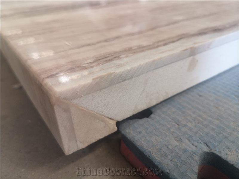 Platinum Sands Marble Backed Artificial Compound Stone For Interior