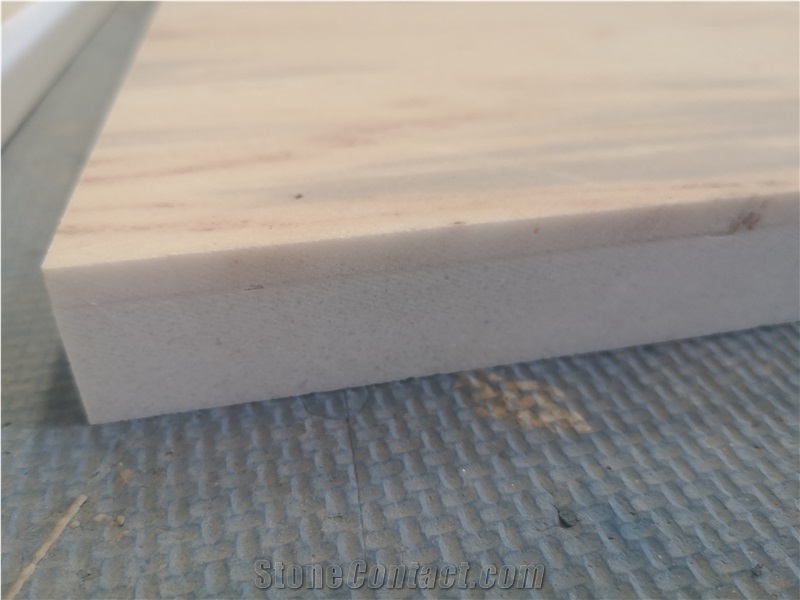 Platinum Sands Marble Backed Artificial Compound Stone For Interior