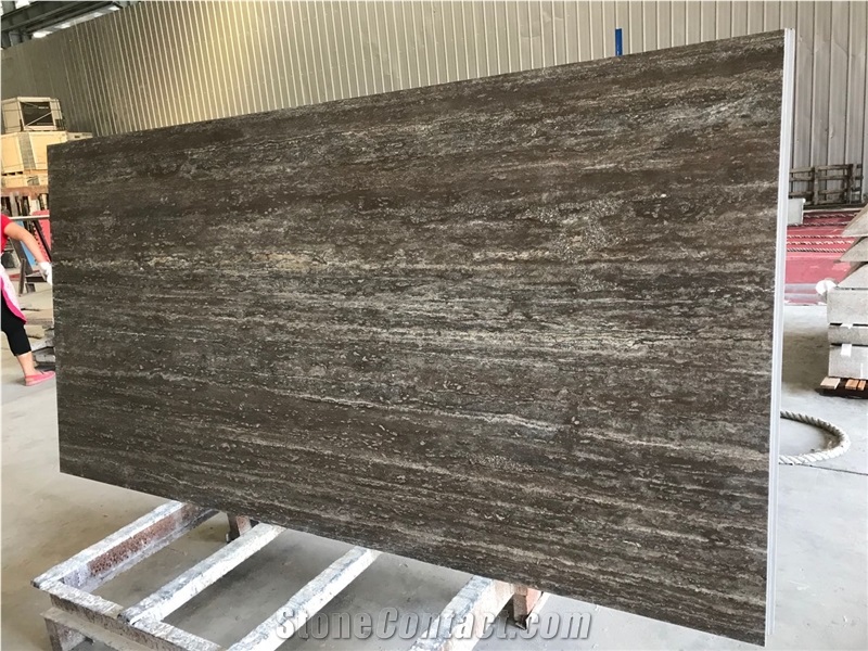 Silver Travertine 3Mm ACM Backer For Wall Decoration