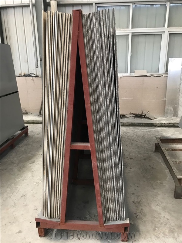 Silver Travertine 3Mm ACM Backer For Wall Decoration