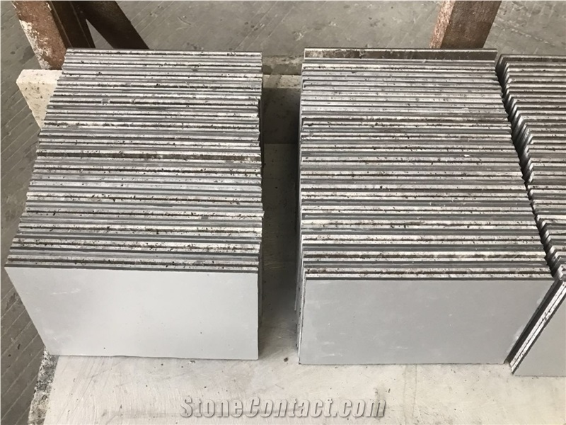 Silver Travertine 3Mm ACM Backer For Wall Decoration