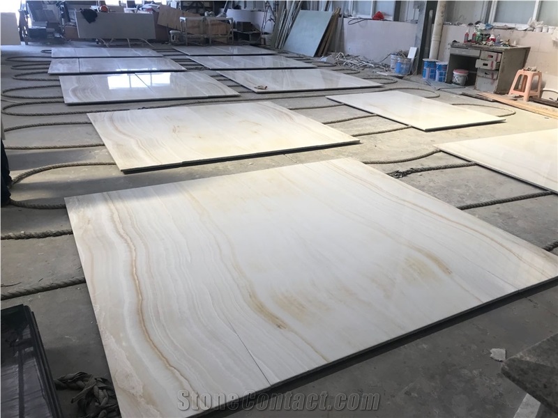 Vanilla White Jade Cream Onyx Composite Stone Panels