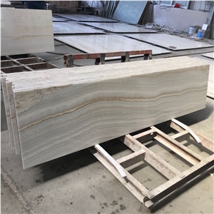 Vanilla White Jade Cream Onyx Composite Stone Panels
