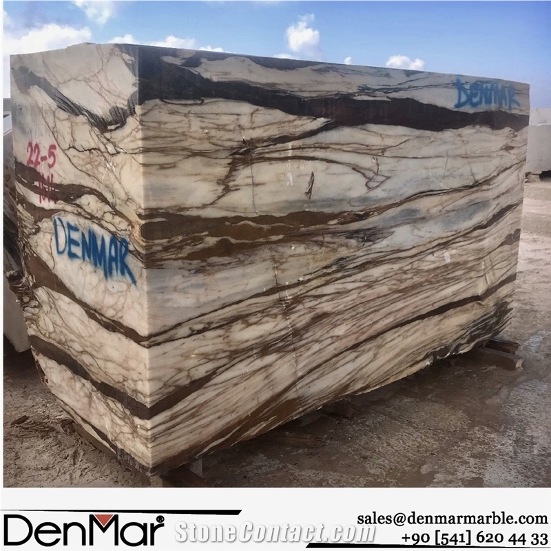 Calacatta Copper Marble Blocks