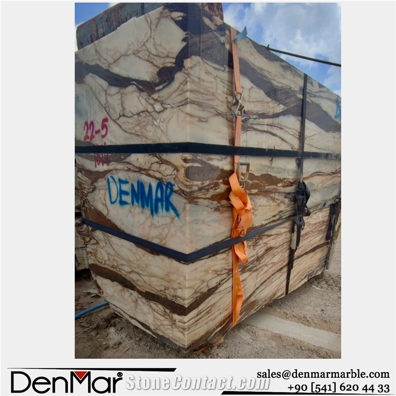 Calacatta Copper Marble Blocks