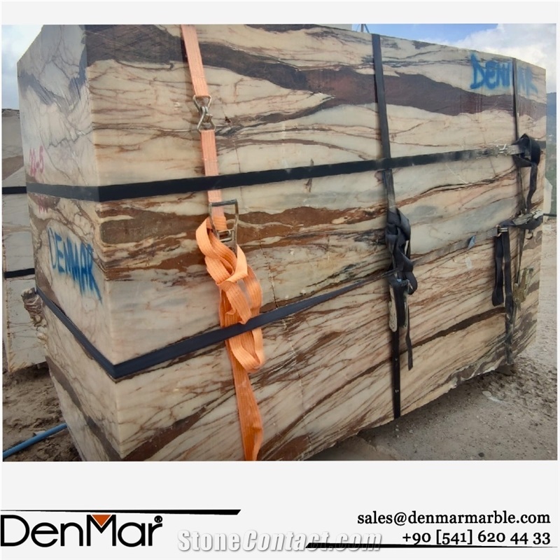Calacatta Copper Marble Blocks